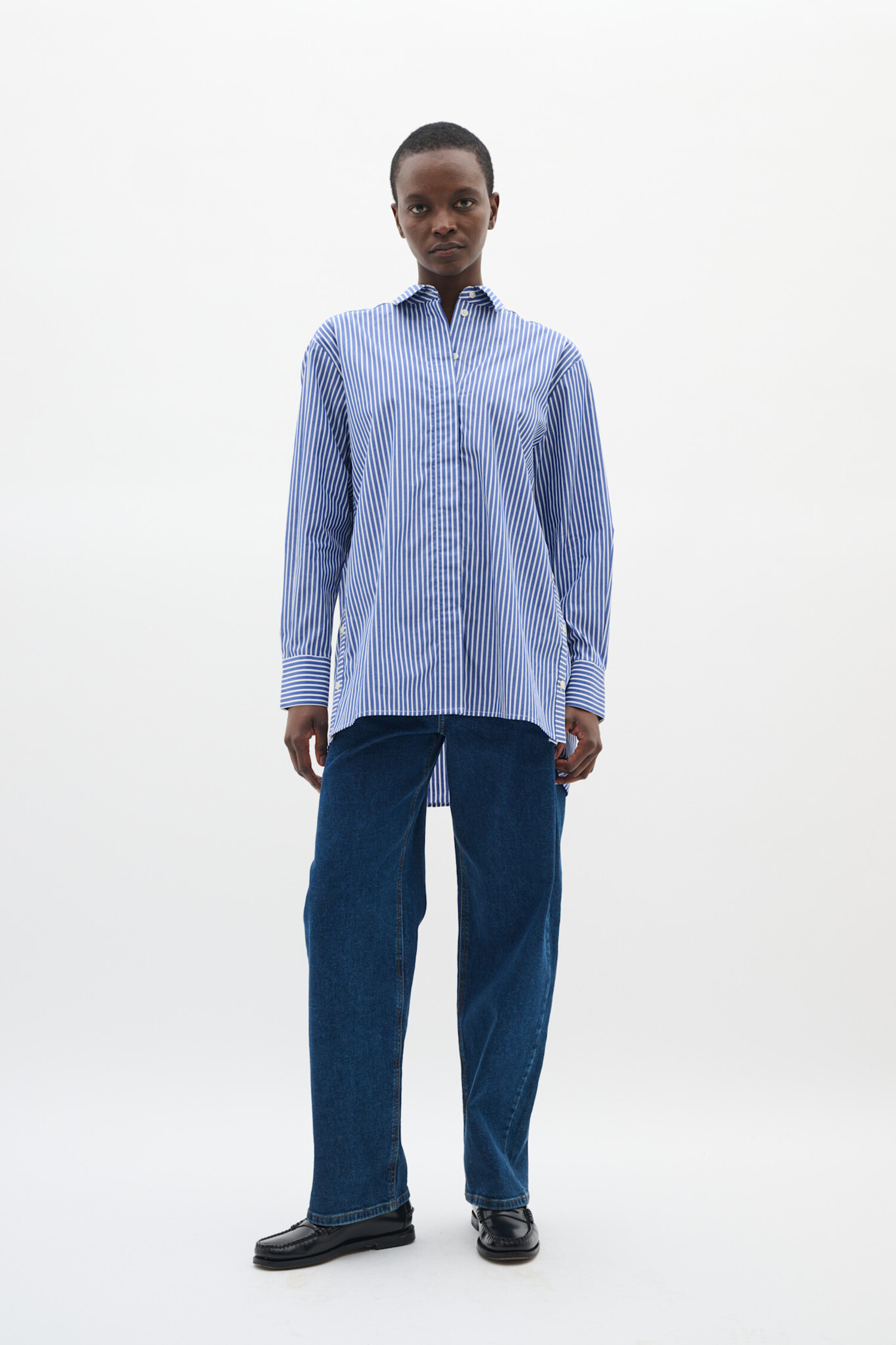 InWear | Natalja Shirt Sodalite Blue strip - Tryst Boutique