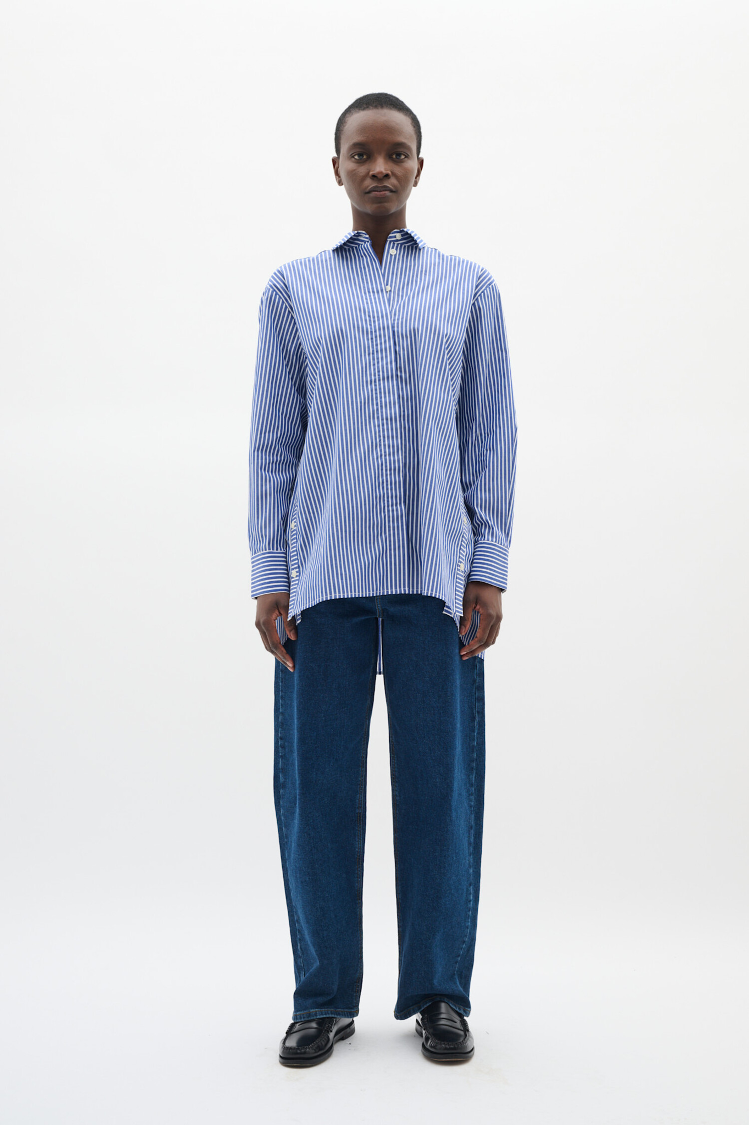 InWear | Natalja Shirt Sodalite Blue strip - Tryst Boutique