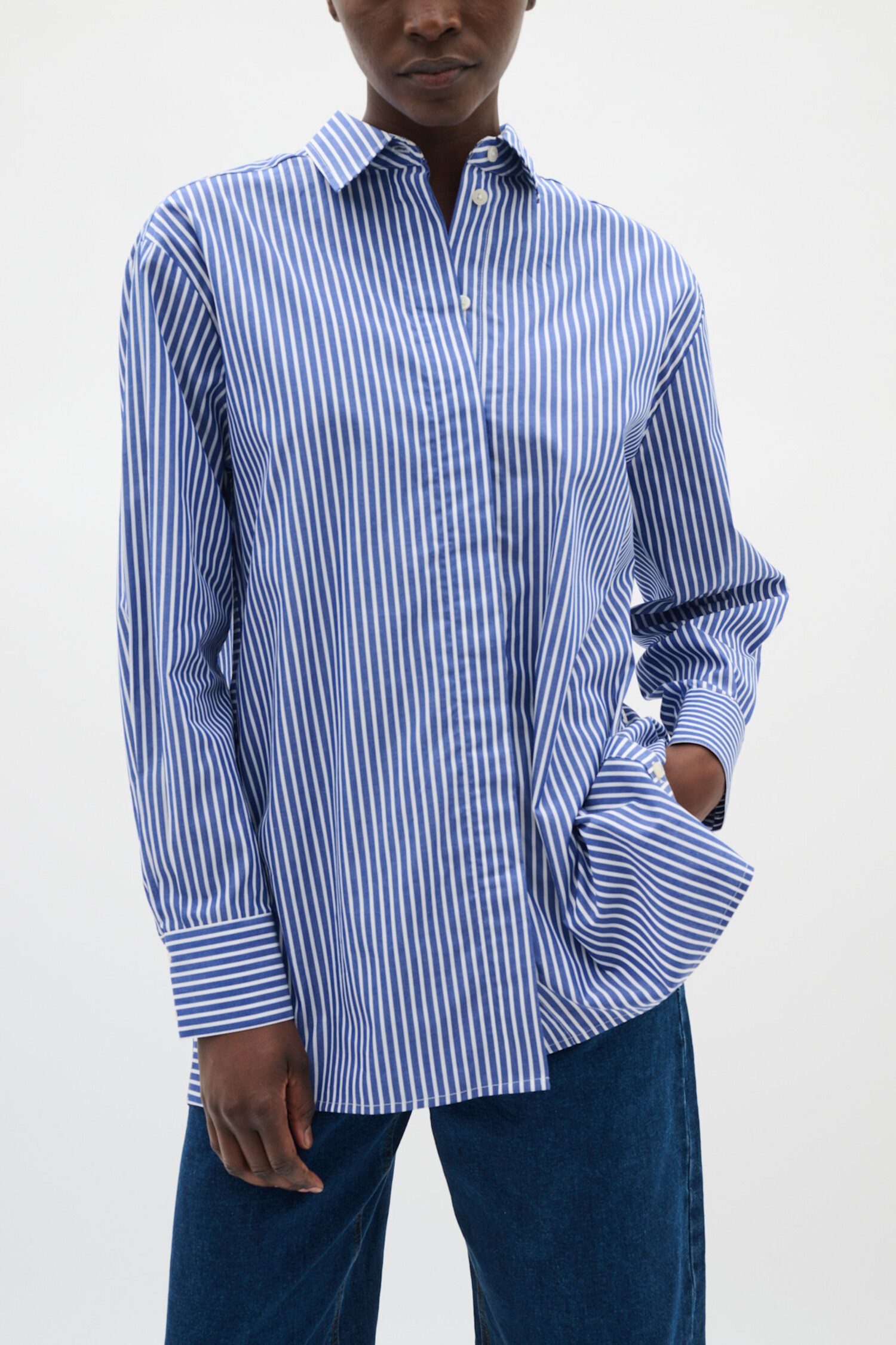 InWear | Natalja Shirt Sodalite Blue strip - Tryst Boutique