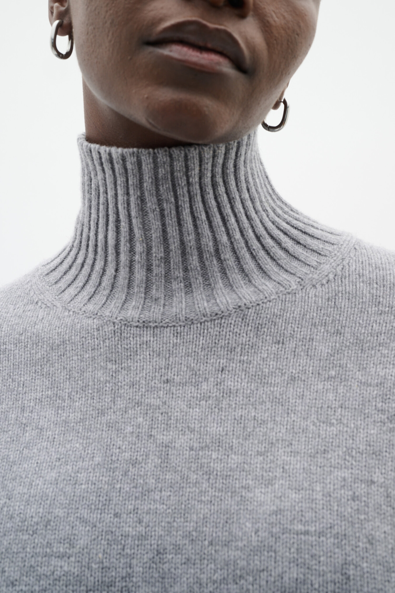 InWear | Gea Kaxy Highneck Granite Melange - Tryst Boutique