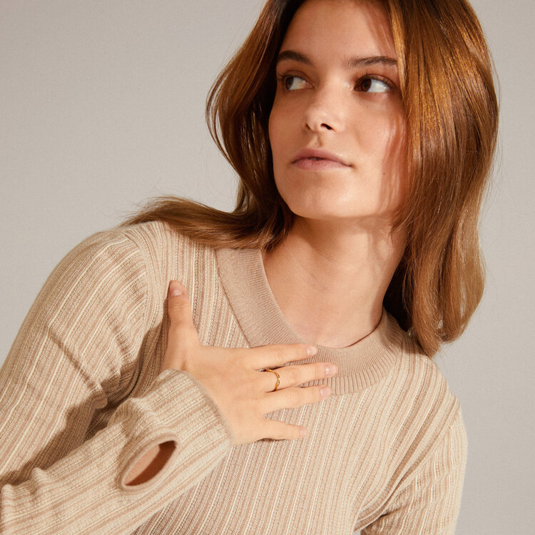 Pilgrim Jewellery LULU Recycled Organic Shaped Stack Ring Gold