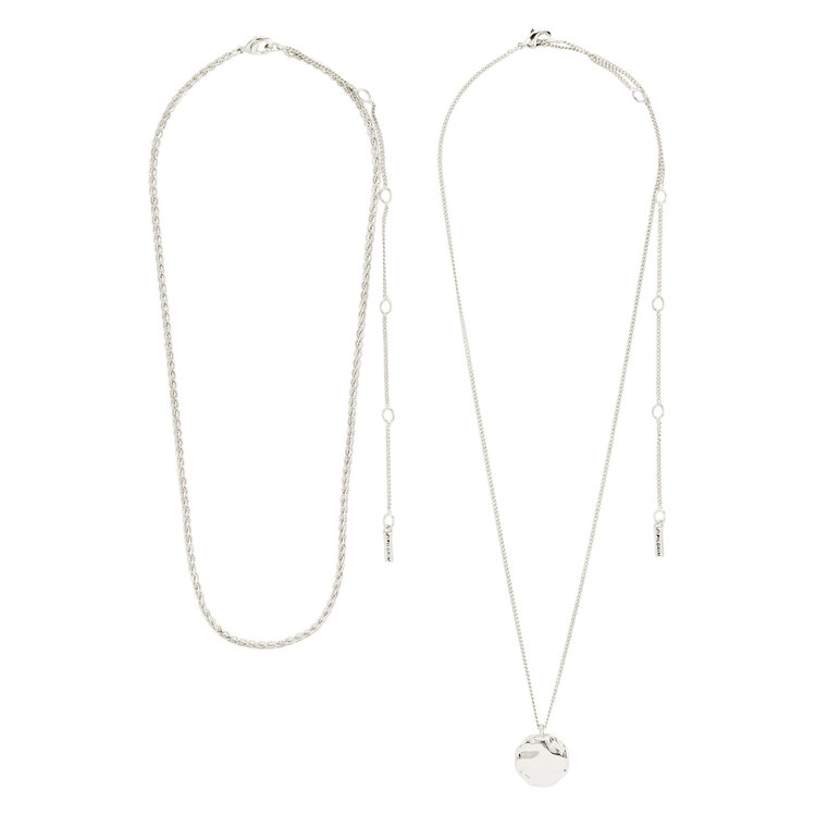 Pilgrim Jewellery DECLAN Necklace 2-in-1 Set Silver