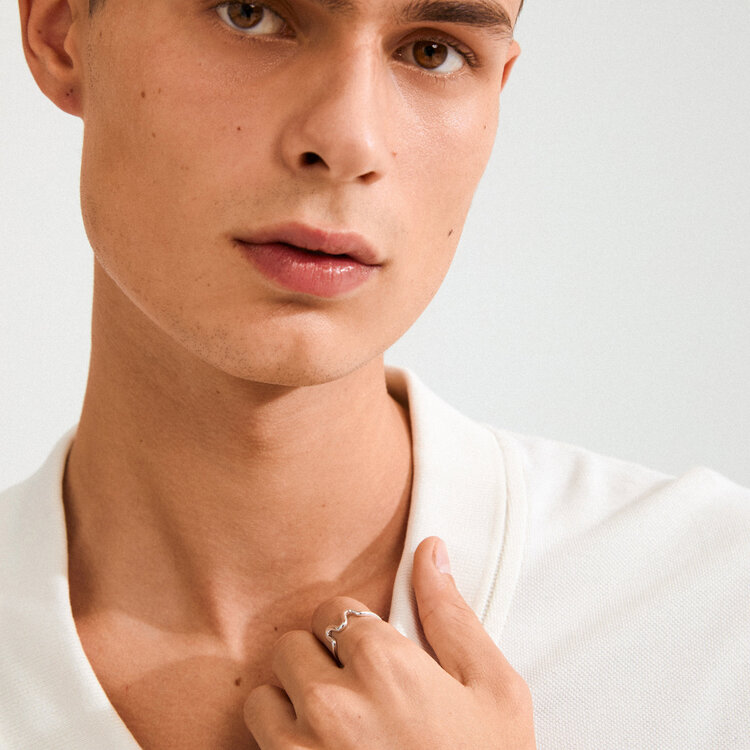 Pilgrim Jewellery LULU Wavy Stack Ring Silver