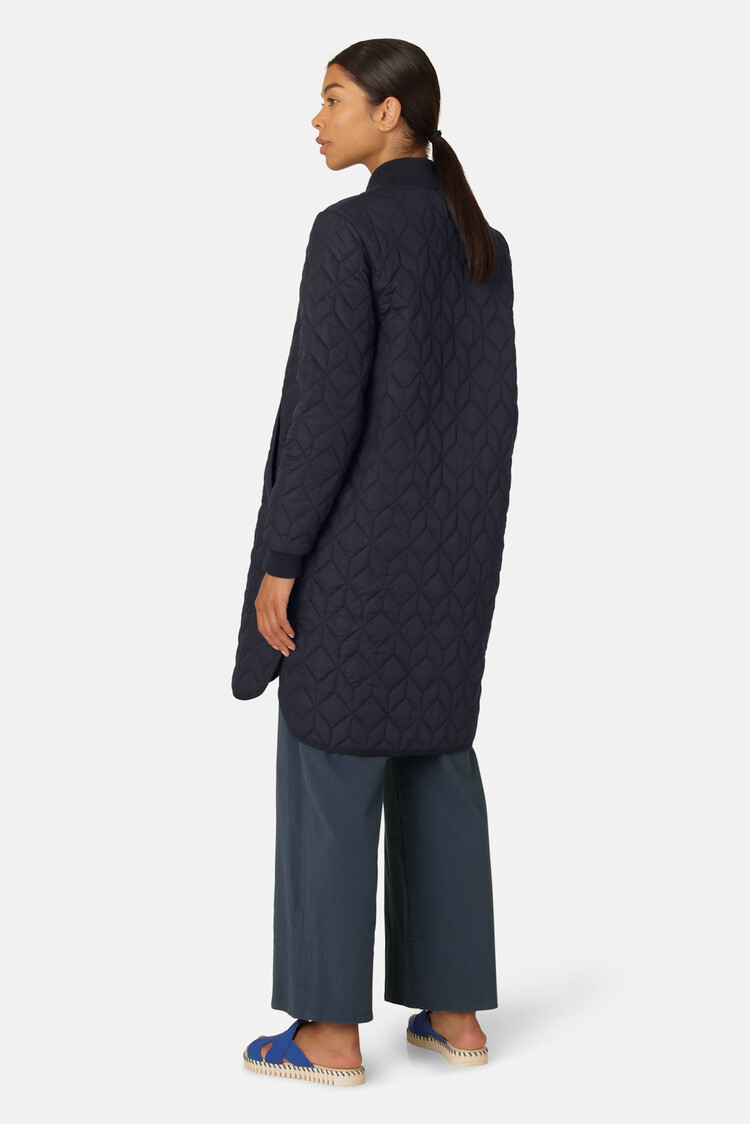 Ilse Jacobsen Padded Quilt Coat Ombre Blue