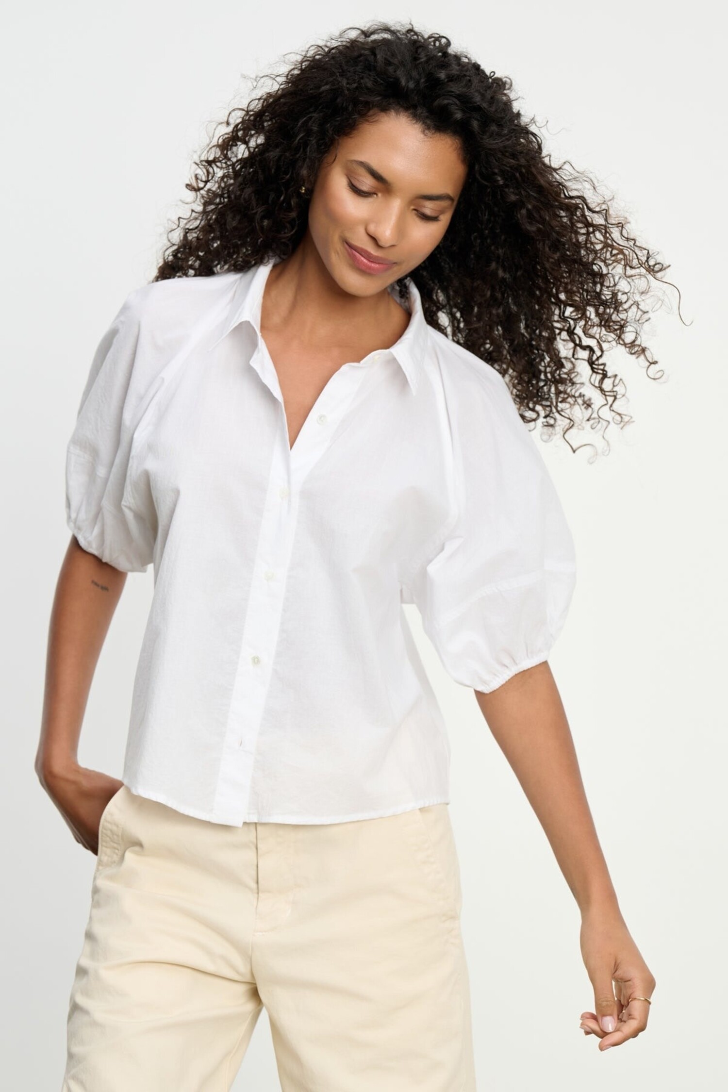 Velvet | Autumn Shirt White - Tryst Boutique