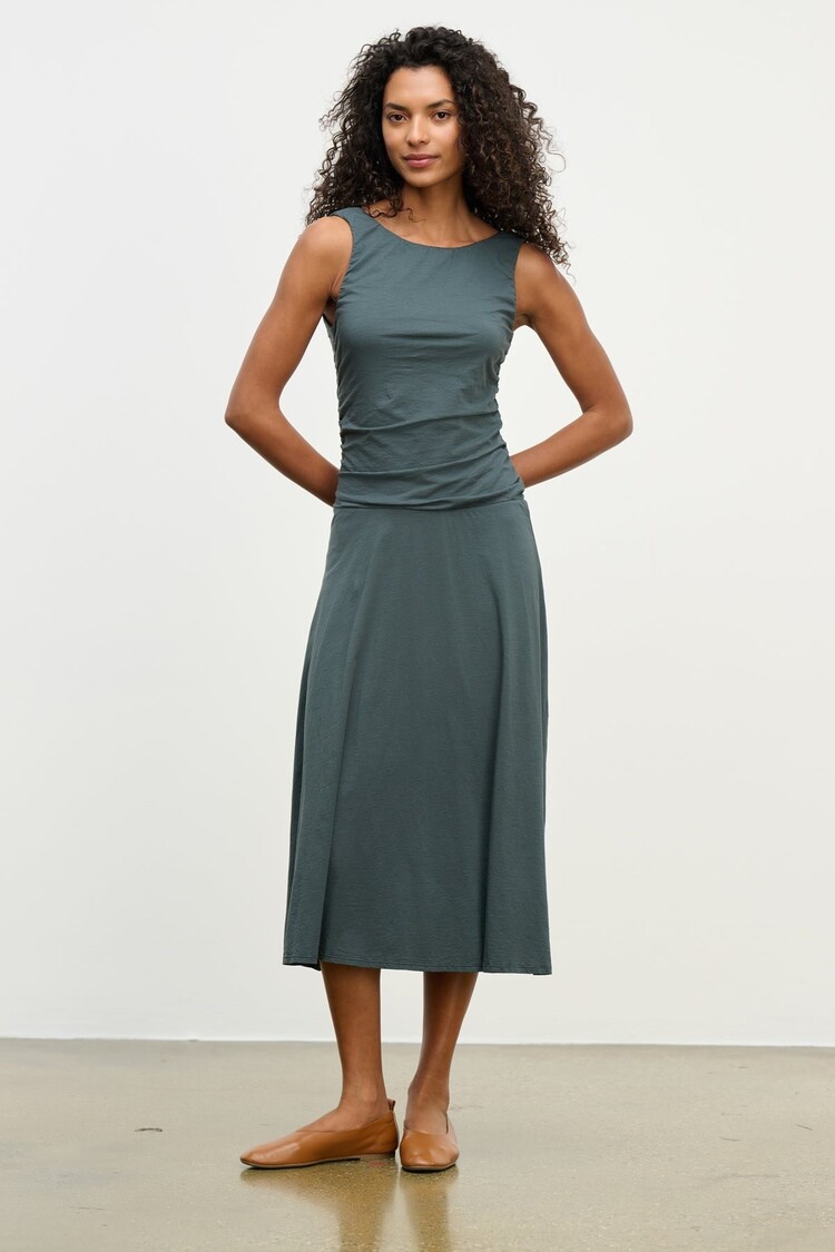 Velvet Pia Dress Mallard