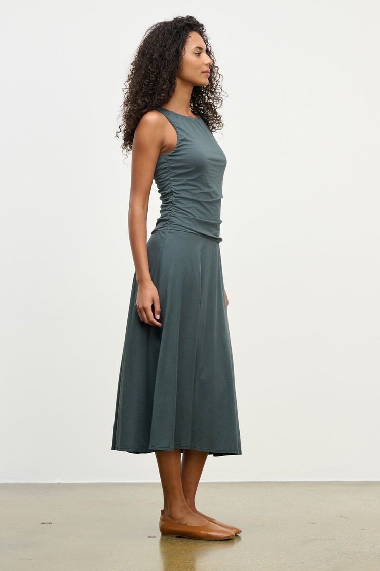 Velvet Pia Dress Mallard