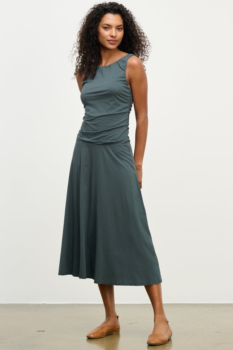 Velvet Pia Dress Mallard