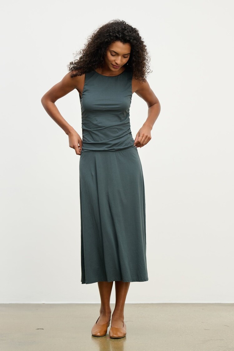 Velvet Pia Dress Mallard