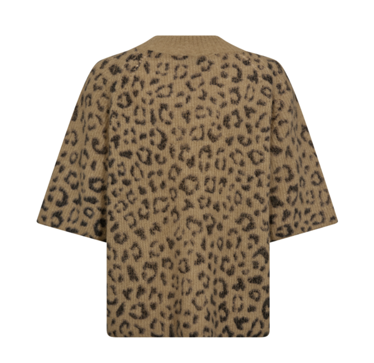 Mos Mosh Taci V-Neck Leo Knit True Camel
