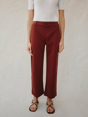 Bella Dahl Saige Wide Leg Crop Harvest Red