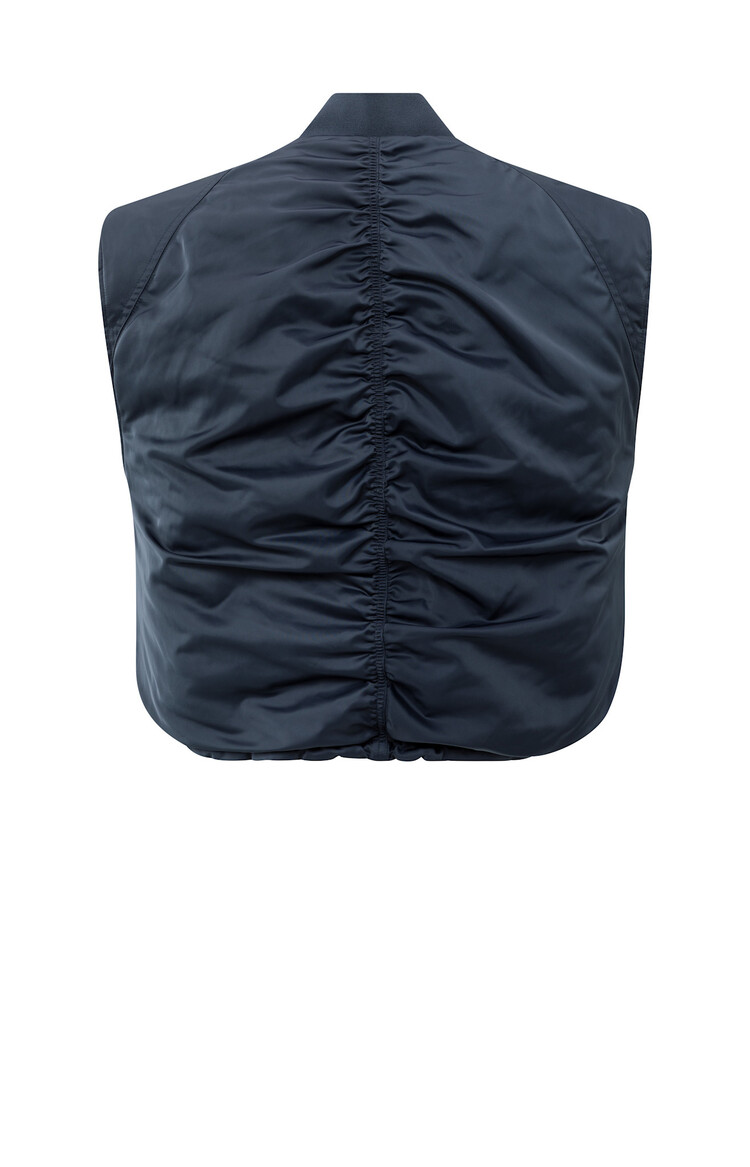 Yaya Reversible Padded Bodywarmer with Zip Closure Inkwell Blue
