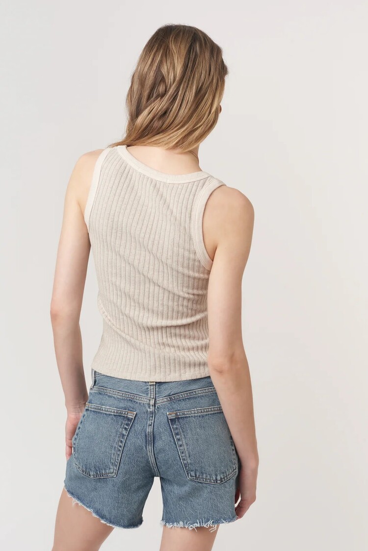 Project Social T Cooper Sweater Rib Tank Cream