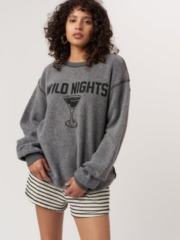 Project Social T Lazy Days/Wild Nights Reversible Sweatshirt Black Pearl