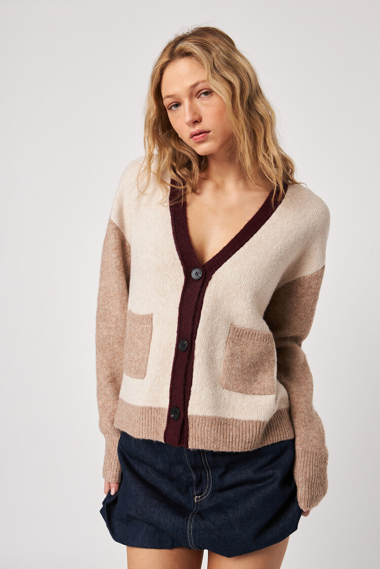 John & Jenn Linden Cardigan Smoky Merlot
