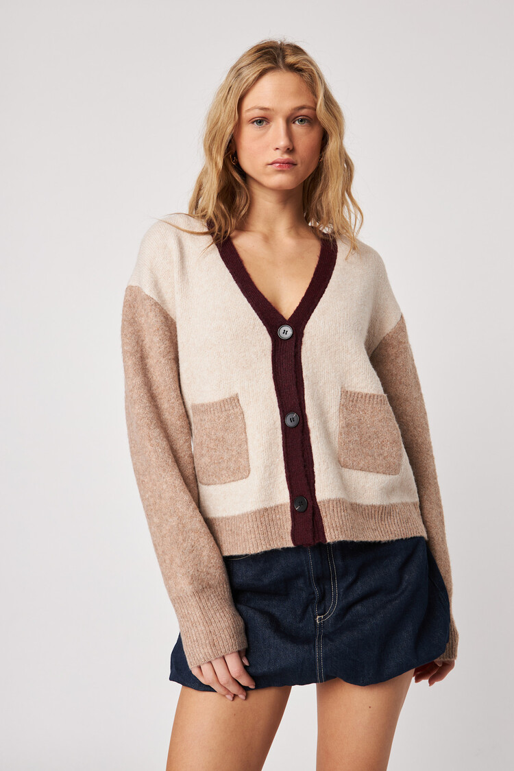 John & Jenn Linden Cardigan Smoky Merlot