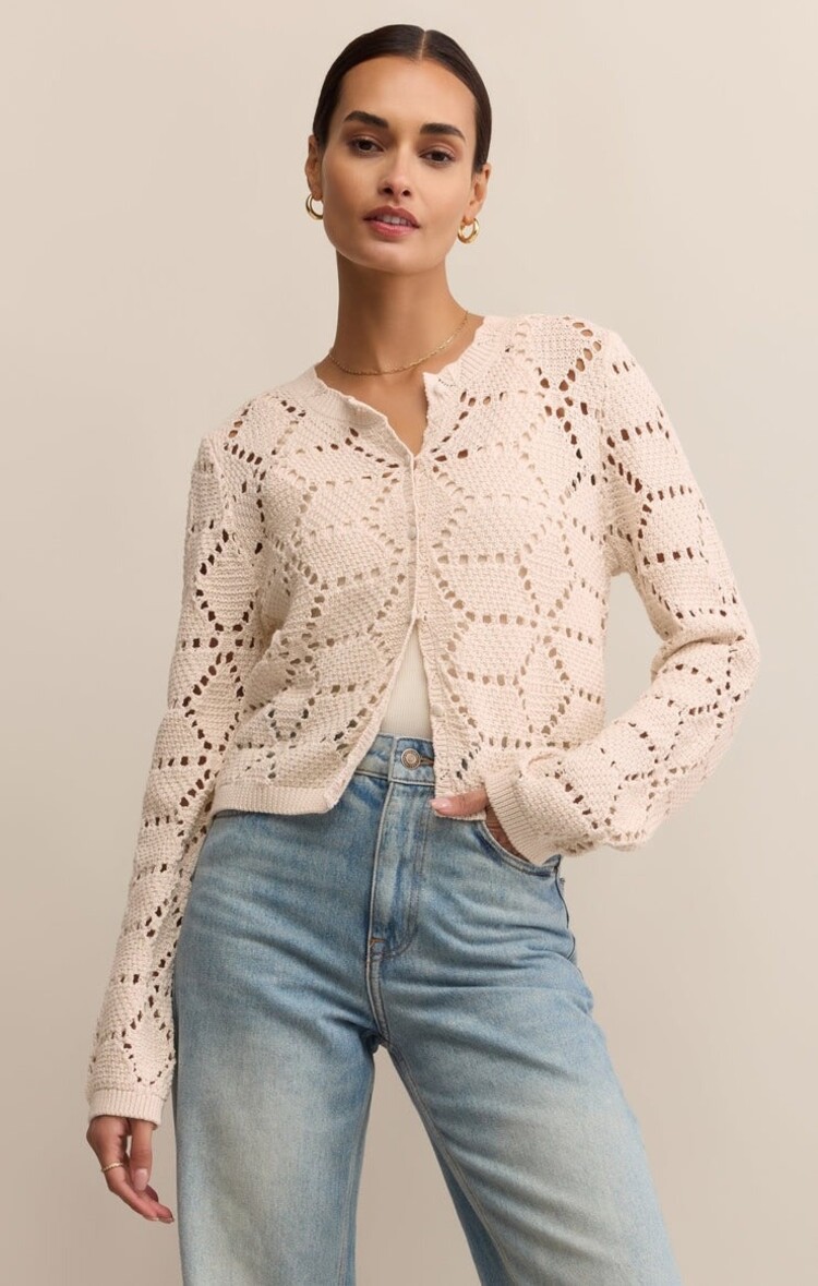 ZSupply Rosalyn Sweater Cardigan Crystal