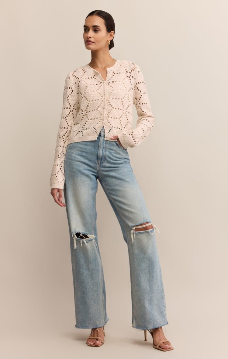 ZSupply Rosalyn Sweater Cardigan Crystal
