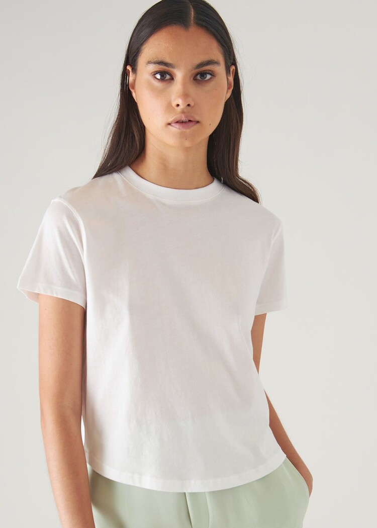 Patrick Assaraf Lightweight Pima Cotton Baby T-Shirt White