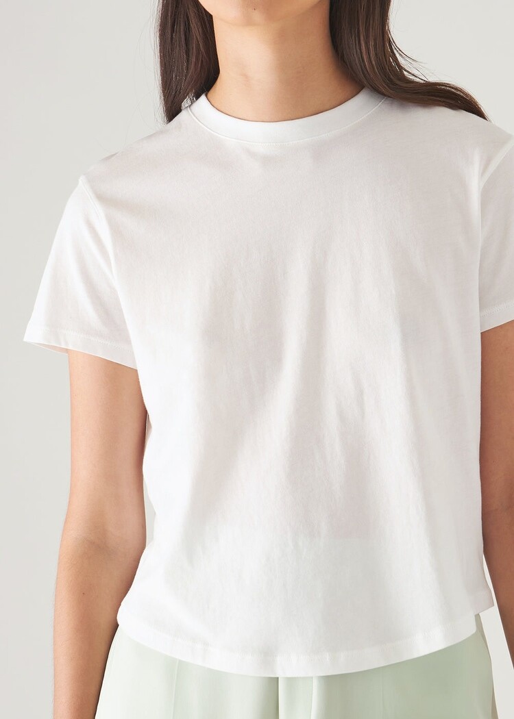 Patrick Assaraf Lightweight Pima Cotton Baby T-Shirt White