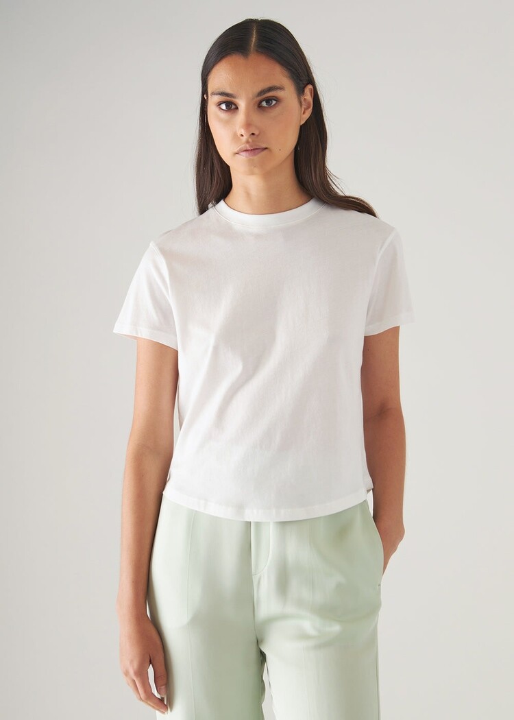 Patrick Assaraf Lightweight Pima Cotton Baby T-Shirt White