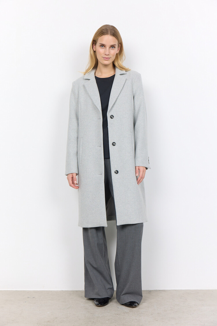 Soyaconcept Asta 2 Ladies Woven Jacket Light Grey Melange