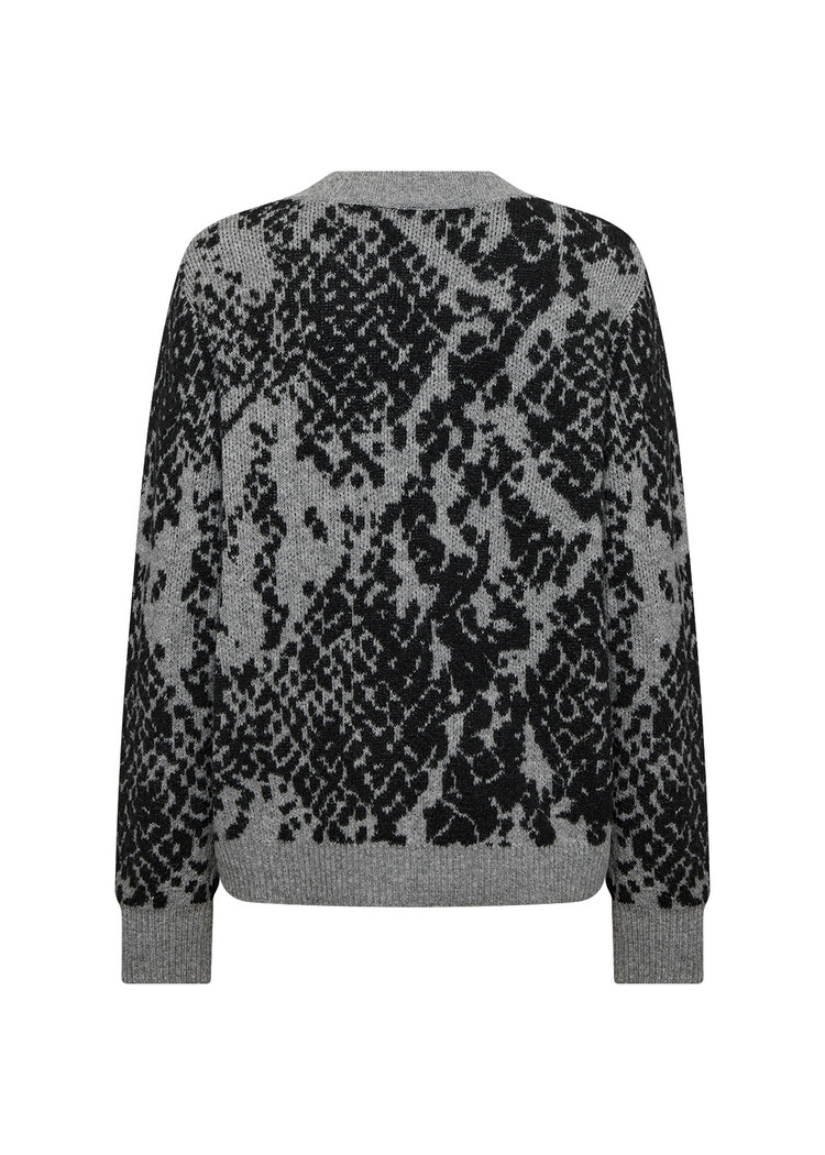 Soyaconcept Vendi 1 Knit Sweater Medium Grey Melange