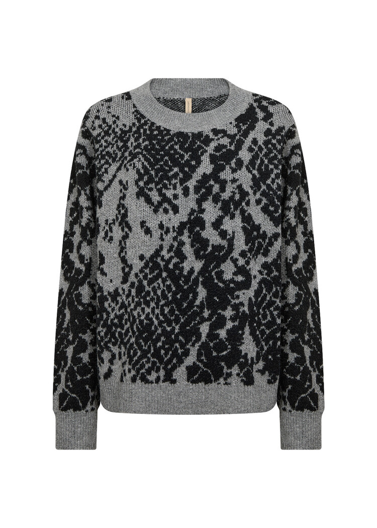 Soyaconcept Vendi 1 Knit Sweater Medium Grey Melange