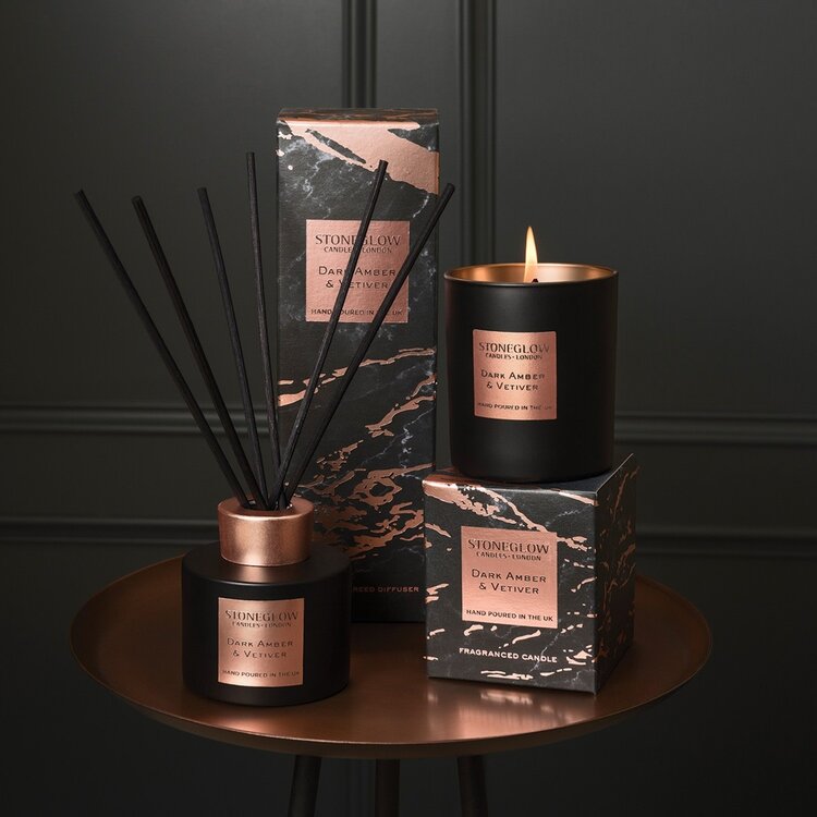 Stoneglow Luna Dark Amber & Vetiver Candle