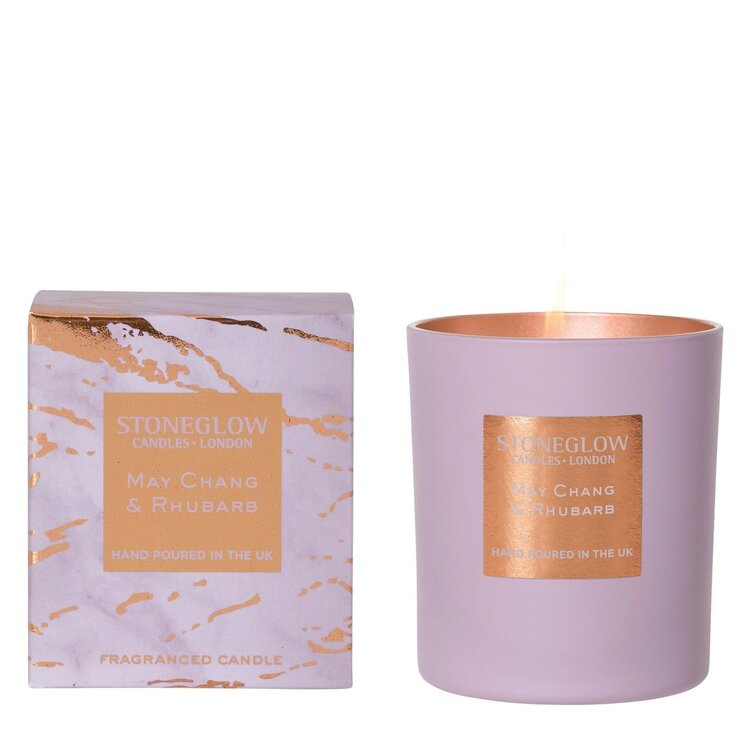 Stoneglow Luna May Chang & Rhubarb Candle