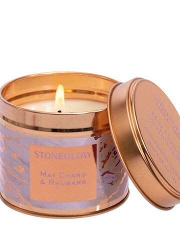 Stoneglow Luna May Chang & Rhubarb Candle Tin