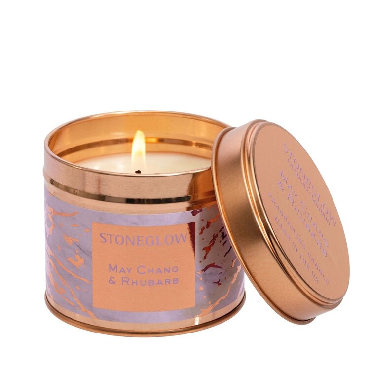 Stoneglow Luna May Chang & Rhubarb Candle Tin