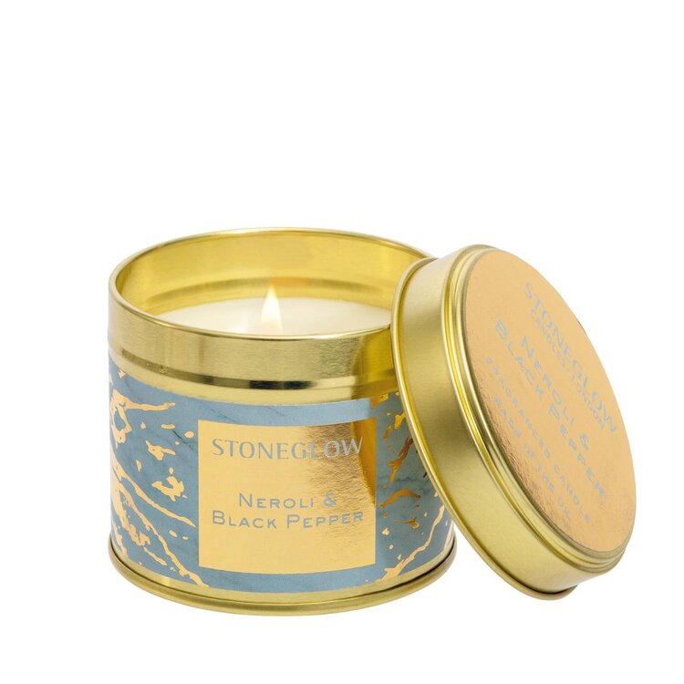 Stoneglow Luna Neroli & Black Pepper Candle Tin