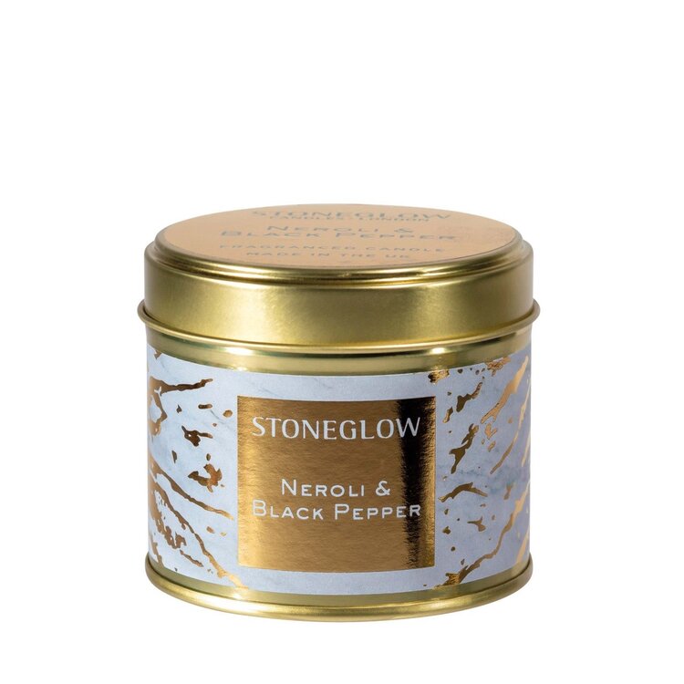 Stoneglow Luna Neroli & Black Pepper Candle Tin