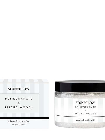 Stoneglow Modern Classics Pomegranate & Spiced Woods Mineral Bath Salts
