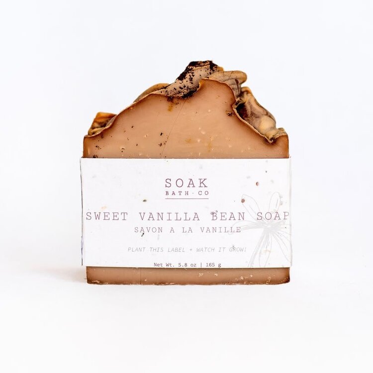 Soak Bath Co. Sweet Vanilla Bean Soap Bar