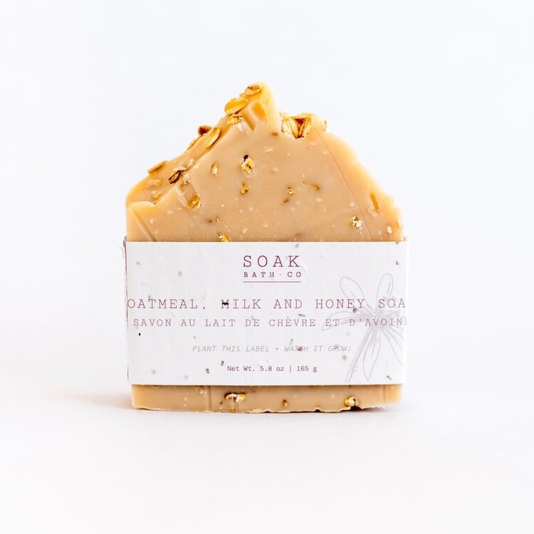 Soak Bath Co. Oatmeal, Milk and Honey Soap Bar