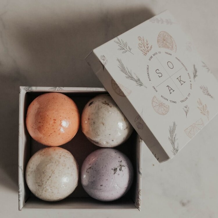 Soak Bath Co. Mini Bath Bomb Gift Box