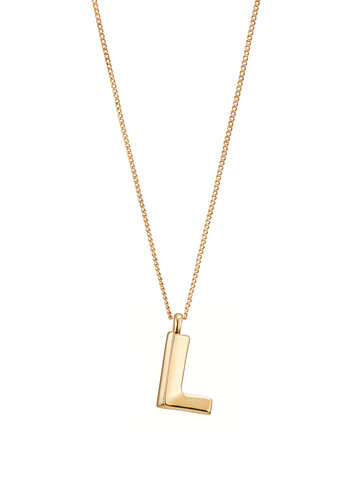 Jenny Bird JB Monogram Necklace Letter L