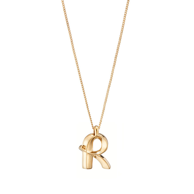 Jenny Bird JB Monogram Necklace Letter R