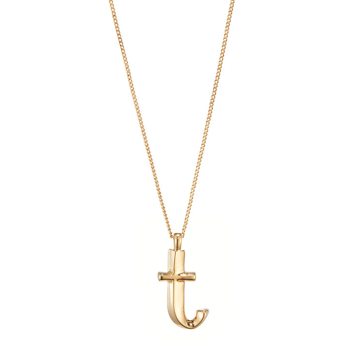 Jenny Bird JB Monogram Necklace Letter T