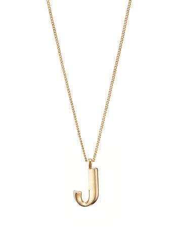 Jenny Bird JB Monogram Necklace Letter J