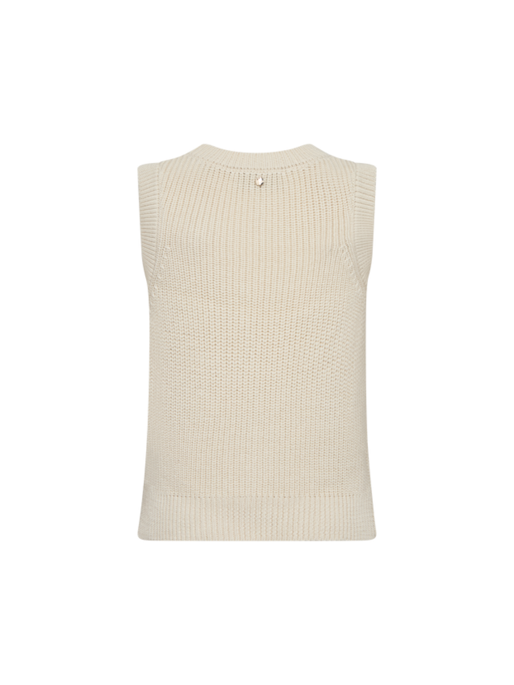 Mos Mosh Kirby Knit Vest Ecru