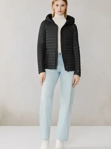 Soia & Kyo AYLEEN Packable Down Cinch-Waist Jacket Black