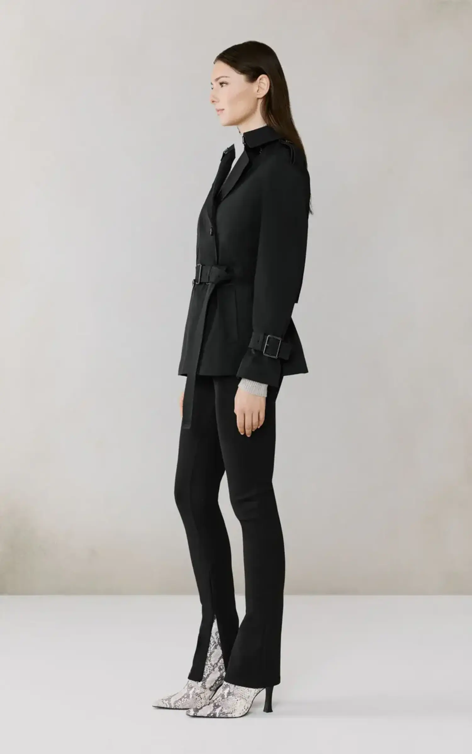 Soia & Kyo | BECKY Short Trench Coat Black - Tryst Boutique