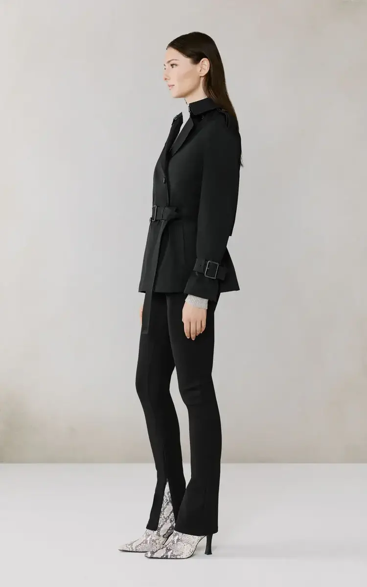 Soia & Kyo BECKY Short Trench Coat Black