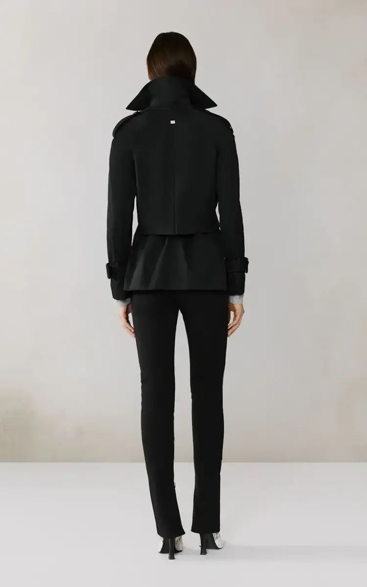 Soia & Kyo BECKY Short Trench Coat Black