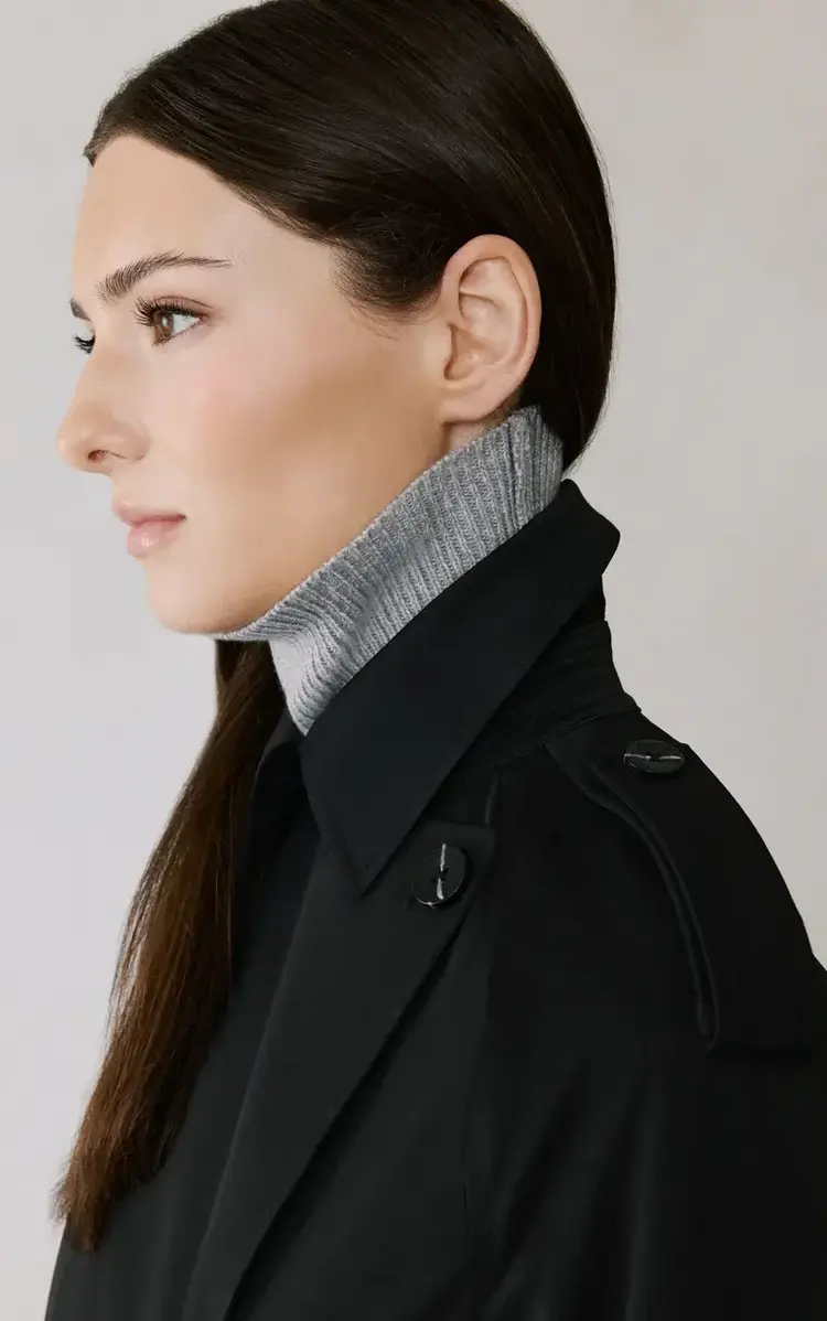 Soia & Kyo BECKY Short Trench Coat Black