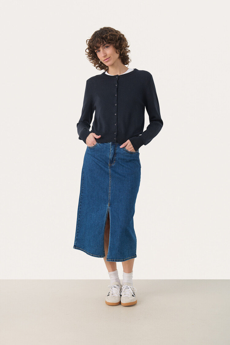 Part Two Noelani Cardigan Dark Navy