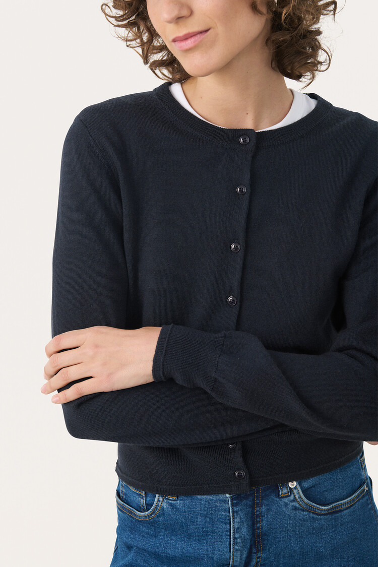 Part Two Noelani Cardigan Dark Navy